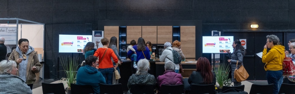 Salon Origine Loire 2026 - Devant l'atelier cuisine